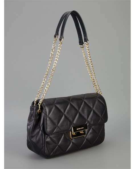 gold quilted michael kors bag|Michael Kors soho shoulder bag.